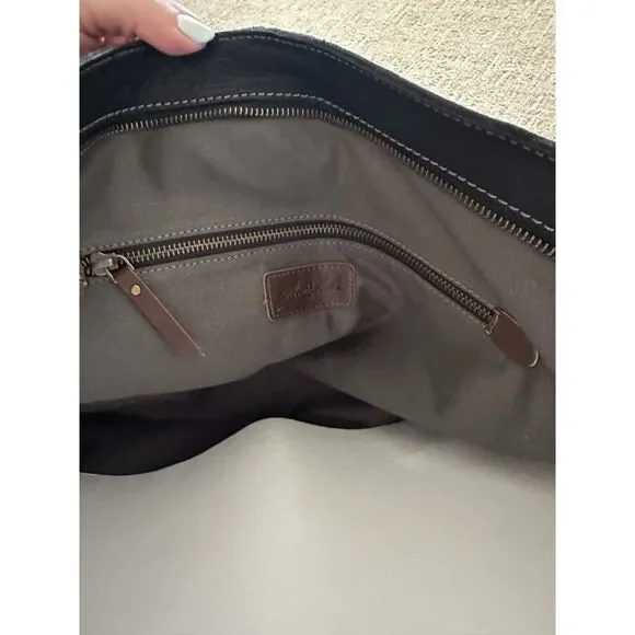 Carbon2Cobalt "All-In Bag" Leather Shoulder Bag- New Without Tags - Picture 3 of 7